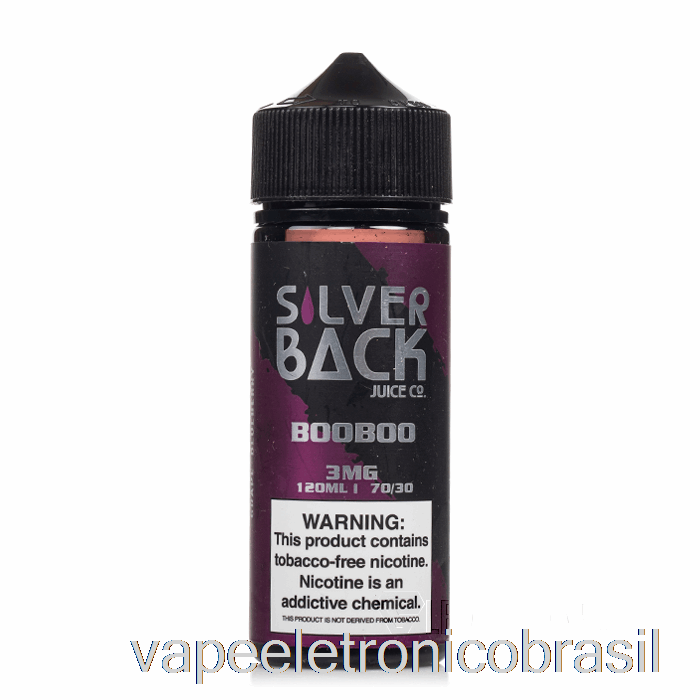 Vape Eletrônico Booboo - Silverback Juice Co. - 120ml 0mg